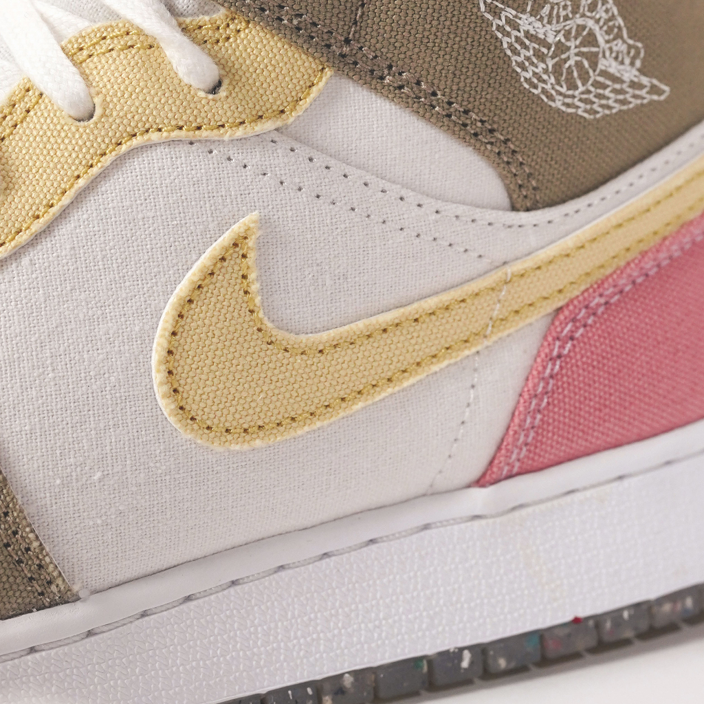 Air Jordan 1 Mid SE Pastel Vivid Green Grind GS