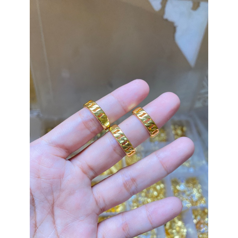 cincin rantai motif koin 91