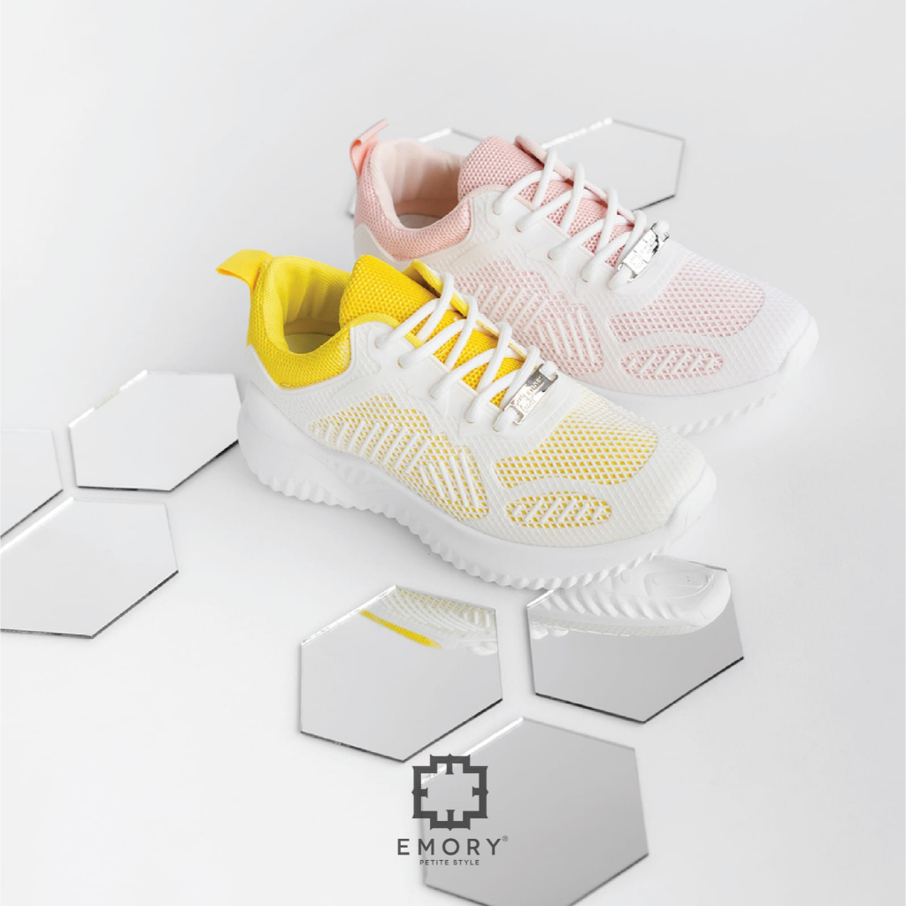 SEPATU WANITA EMORYSTYLE Flexknit Sneakers  HDLEMO 5768 MB YELLOW