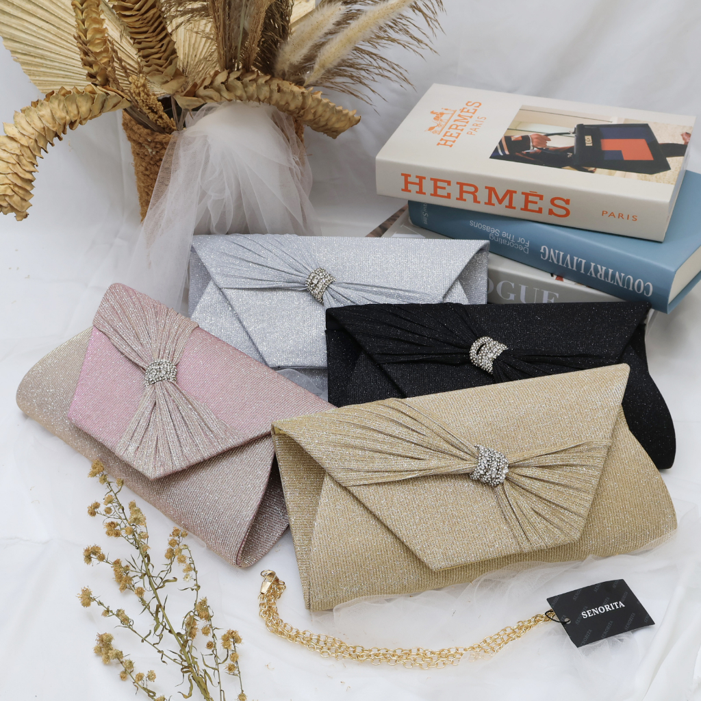 [ NEW ] Tas Pesta Clutch Wanita T3001 - SNR Size 28cm