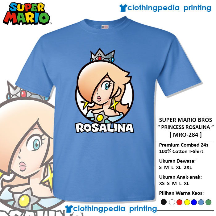 Kaos Baju Princess Rosalina The Super Mario Bros Rosalina T-Shirt