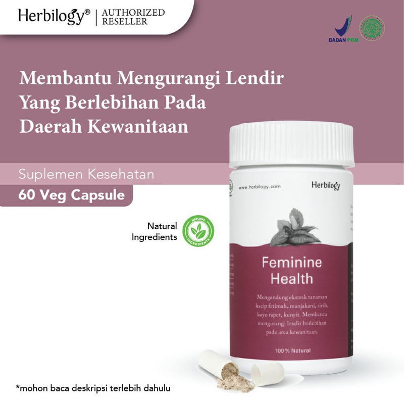 Herbilogy Feminine Health 60kapsul / kesehatan wanita / mengatasi keputihan