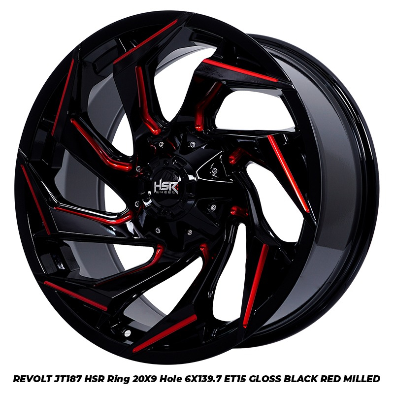 velg pajero,fortuner,triton,hardtop,strada hilux double-velg hsr revolt ring20 lebar 9