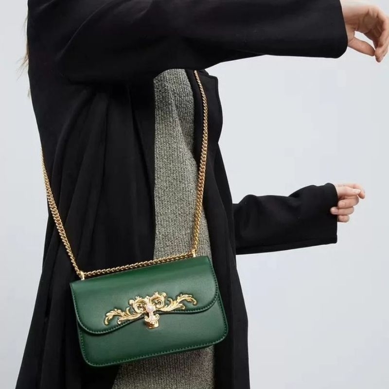 CK Merial Metallic Accent Crossbody Bag