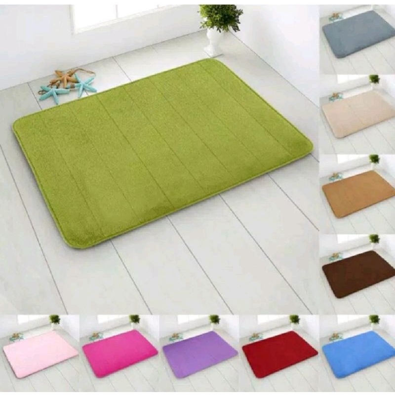 Keset Kaki Anti Slip / Keset Kamar Mandi Menyerap Air / Bahan Memory Foam Lembut