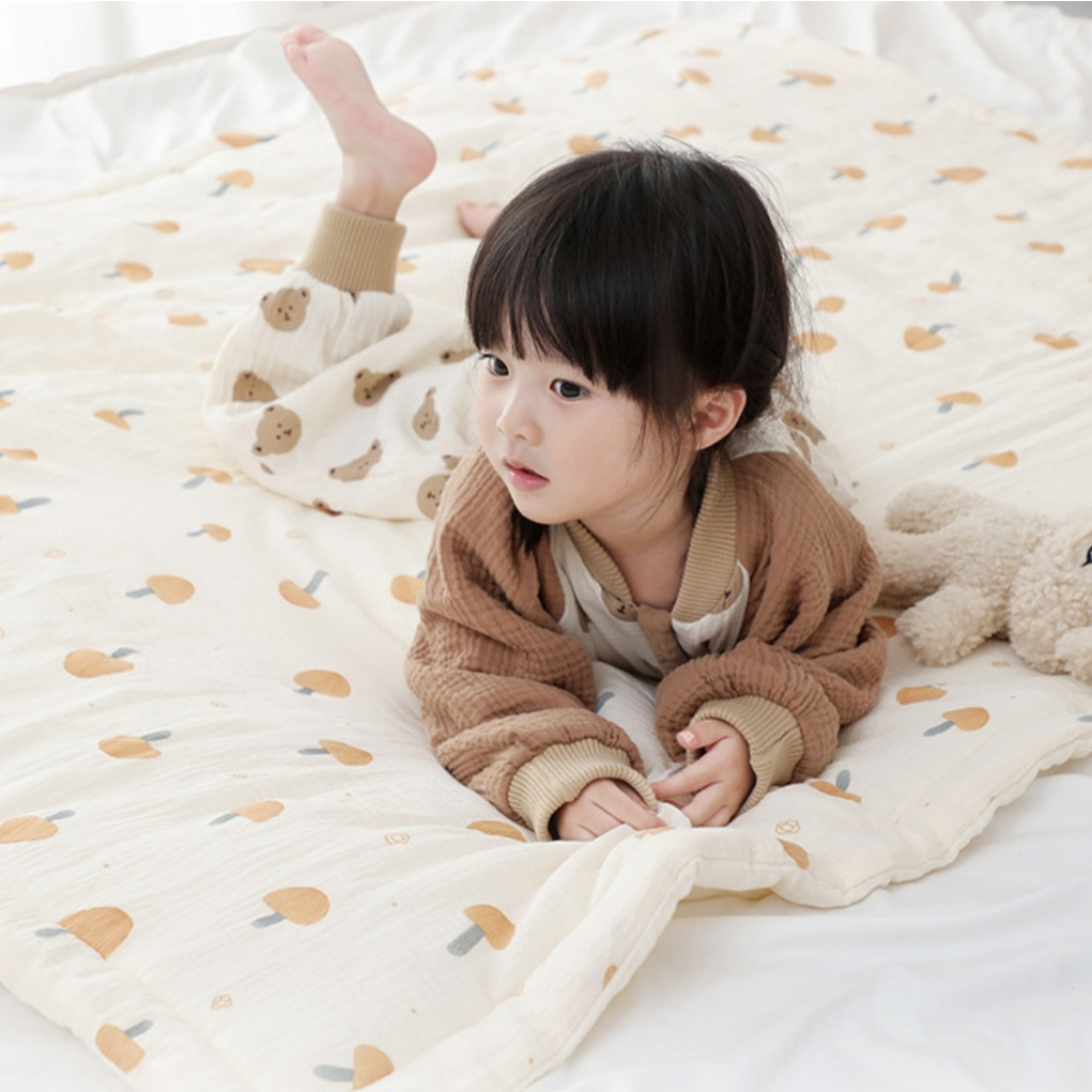 BIANCA - BEAR SERIES Selimut Anak Bahan Soy Bean Fiber Cotton Size 110cm x 130cm