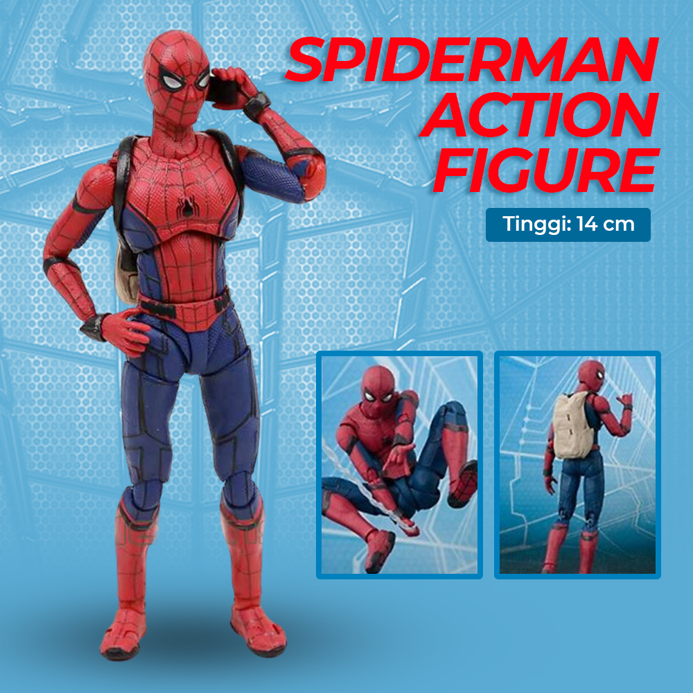 SHFiguart Spiderman Action Figure - Red/Blue