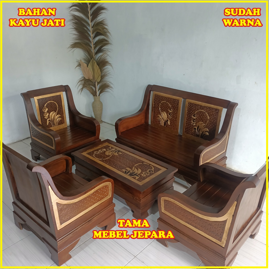 Kursi Tamu Jati Jepara Terlaris Promo Kursi Ruang Tamu Jati Jepara