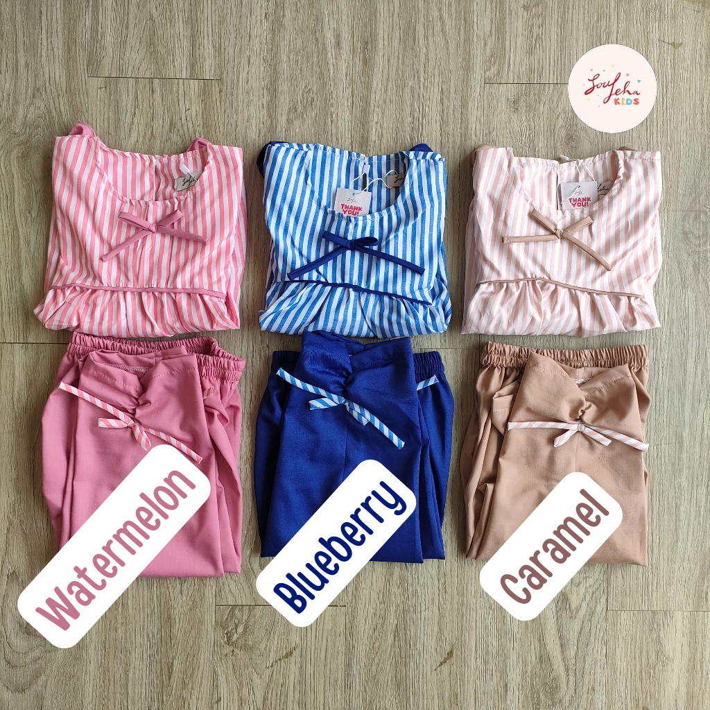 Soulleha Setelan Anak Nara Bahan Katun Premium 1-9 Tahun