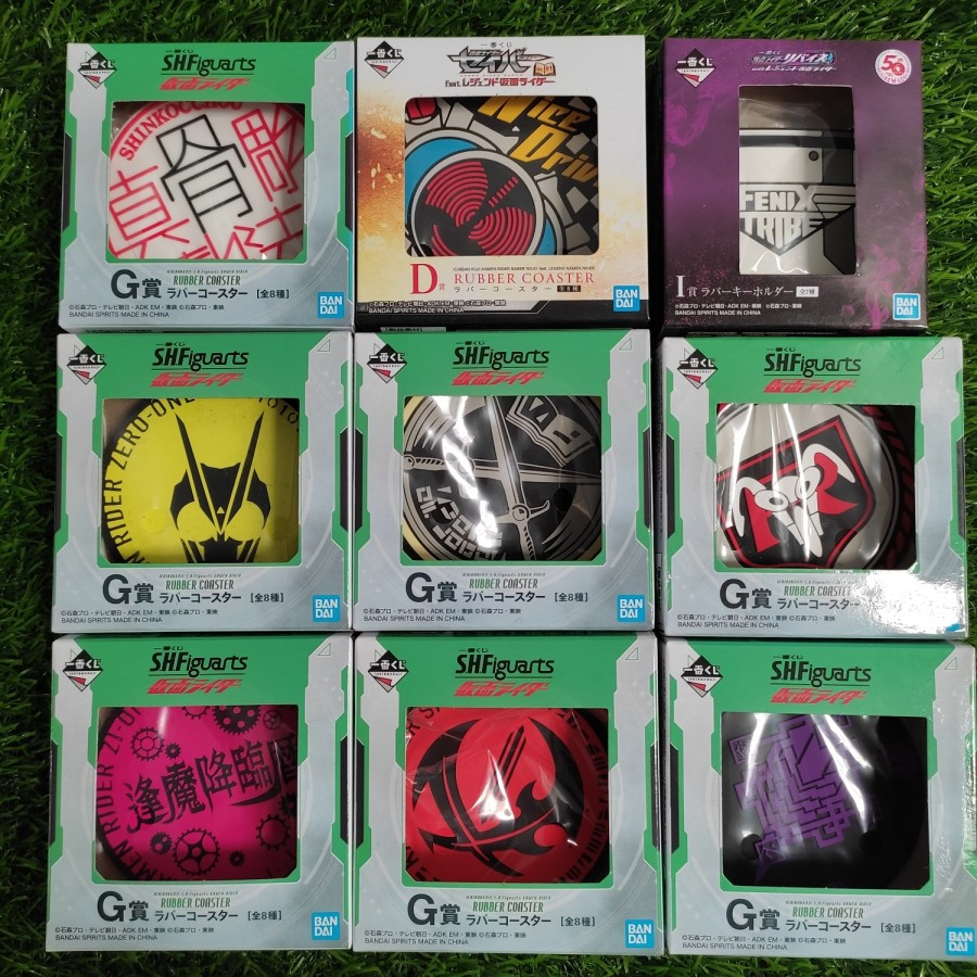 ICHIBAN KUJI SHF - KAMEN RIDER S.H.Figuarts RUBBER COASTER REVICE DRIVE FENIX ICHIGO SABER ZERO ONE 