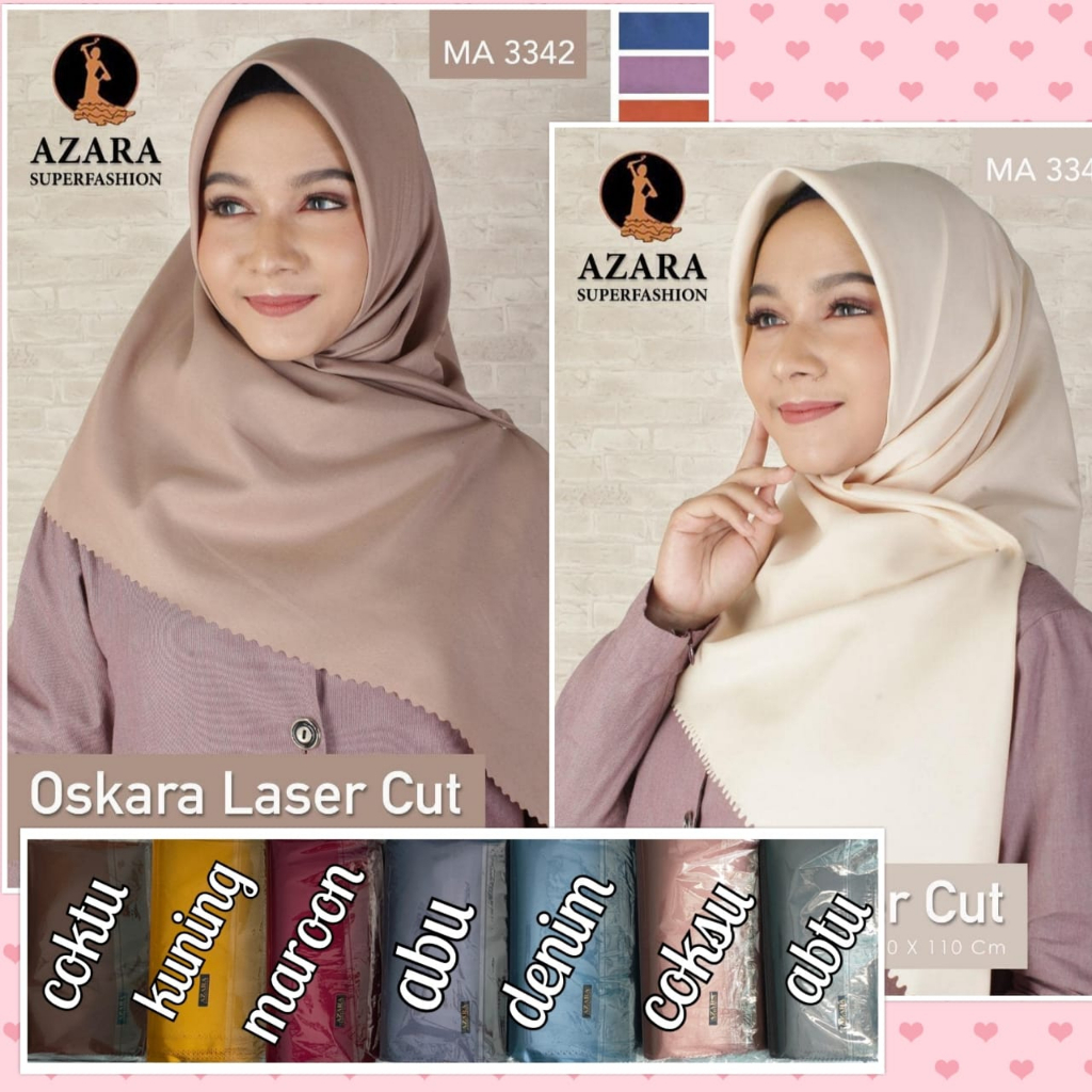 Hijab Segi 4 Untuk Gamis dan Sarimbit by osaka Azara