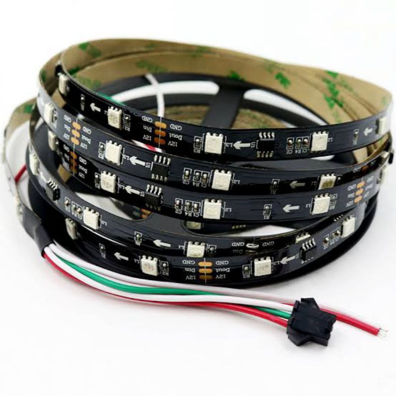 LAMPU LED STRIP PCB HITAM INDOOR 12 VOLT