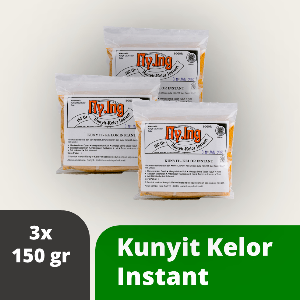 

Jamu/herbal/bubuk Kunyit Kelor Ny. Ing (PAKET 3PCS)