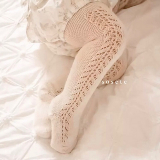 Little Sosete Unisex Earth Tone Knit Baby Stocking -Stocking Anak Bayi Sock Kaos Kaki Kaus Leggings Stocking Panjang