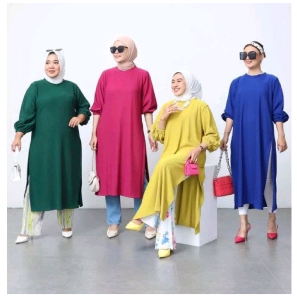 TUNIK KNIT RAJUT HALUS JUMBO TUNIK RAJUT ATASAN TUNIK RAJUT//LONG TUNIK KNIT WANITA