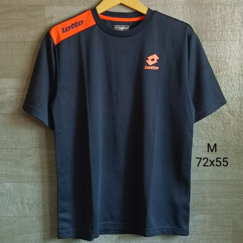 Kaos Jersey Lotto Navy Oren Second Original 100%