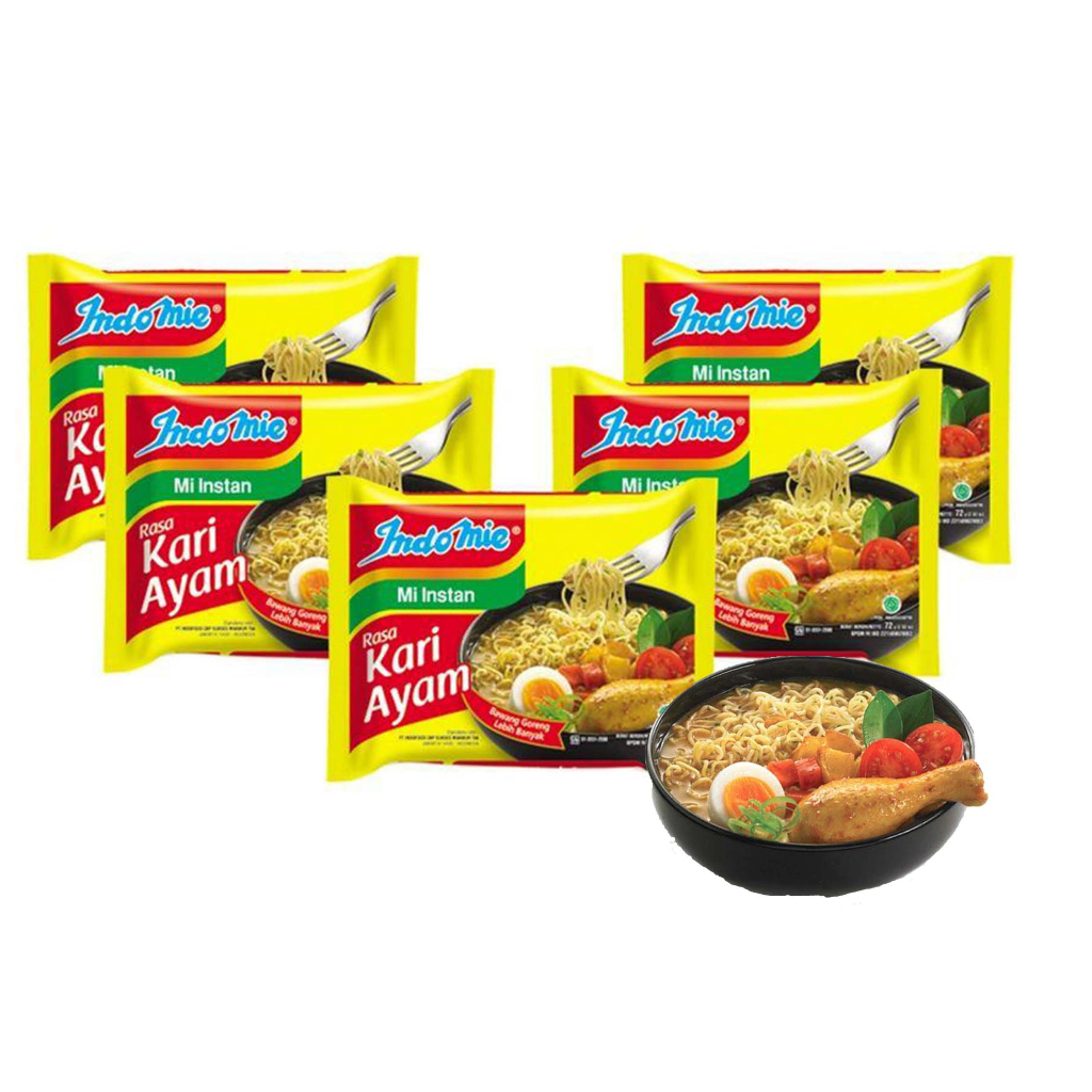 INDOMIE RASA KARI AYAM 72g / MIE INSTAN