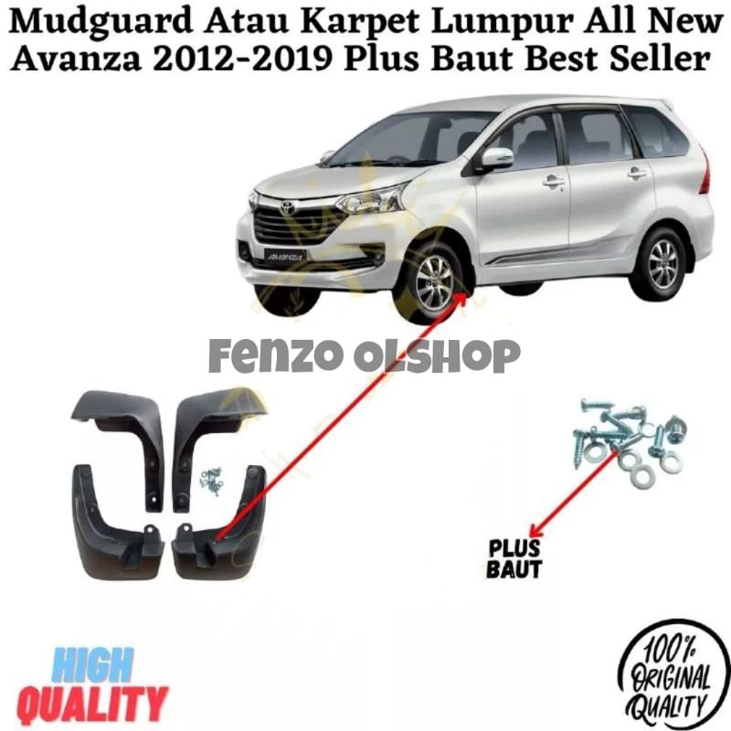 Karpet Lumpur Mud guard Avanza Xenia 2012-2018