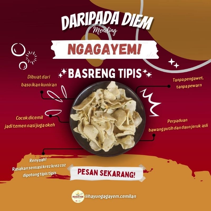 

basreng tipis renyah pedas daun jeruk,asin daun jeruk