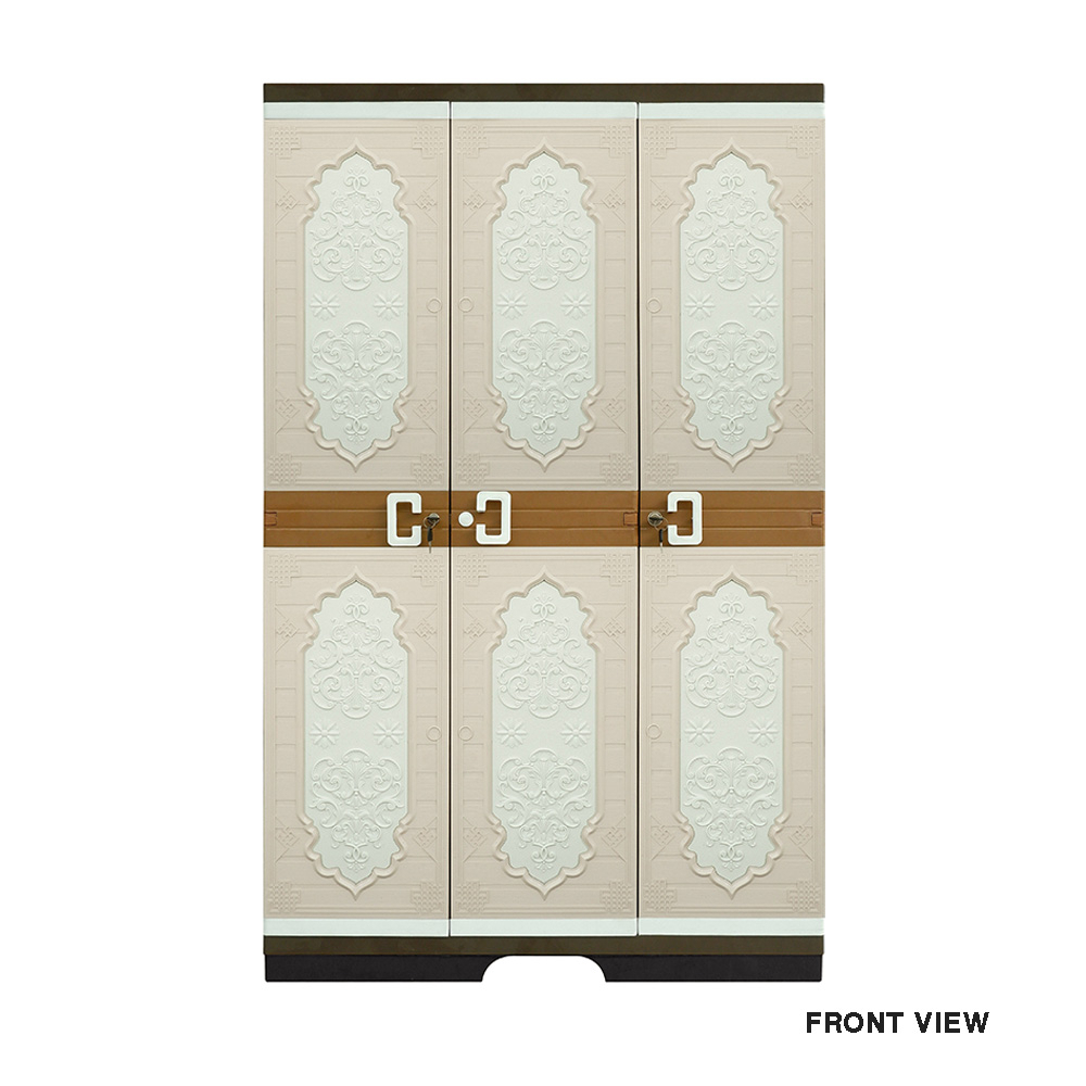 [K] LEMARI BAJU PLASTIK 3 PINTU GANTUNG KACA CLUB ULTRA MEGA JUNIOR / LEMARI PAKAIAN JUMBO CLUB PLAS