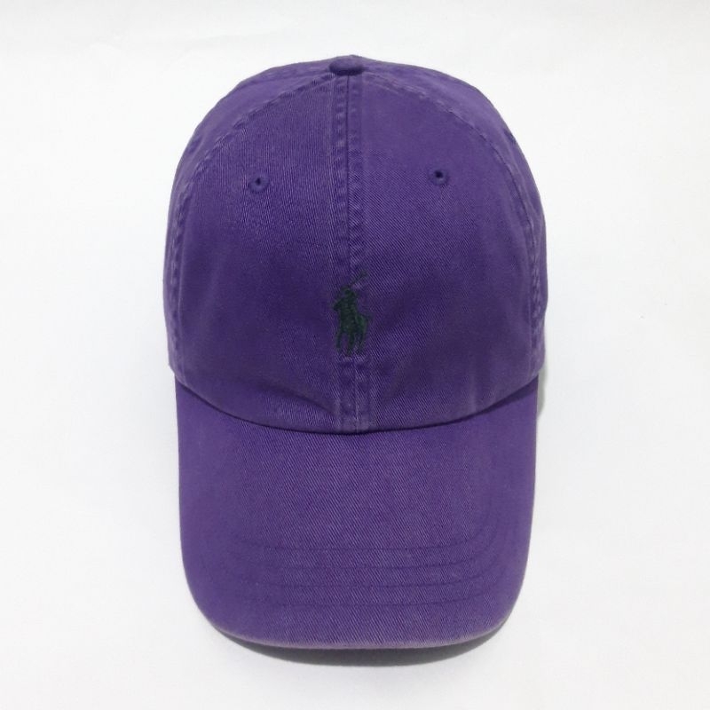 TOPI POLO RALPH LAUREN UNGU | STRAP KULIT | TOPI CASUAL SIMPLE VINTAGE ORIGINAL