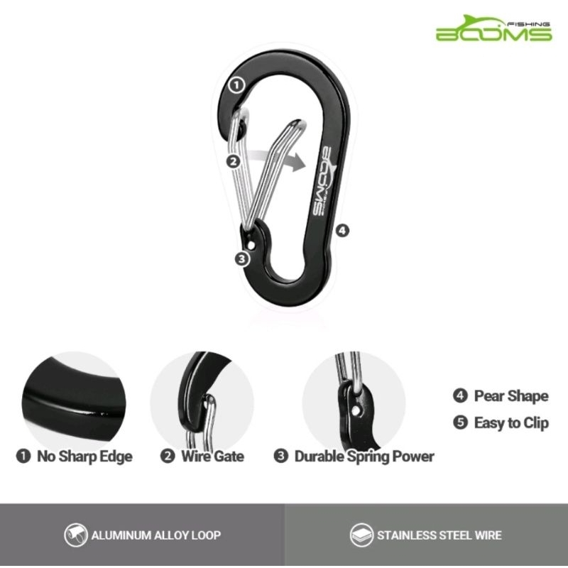 Gantungan Karabiner Klip Aluminium Alloy 1 PCS - Clip Lock Carabiner Multifungsi