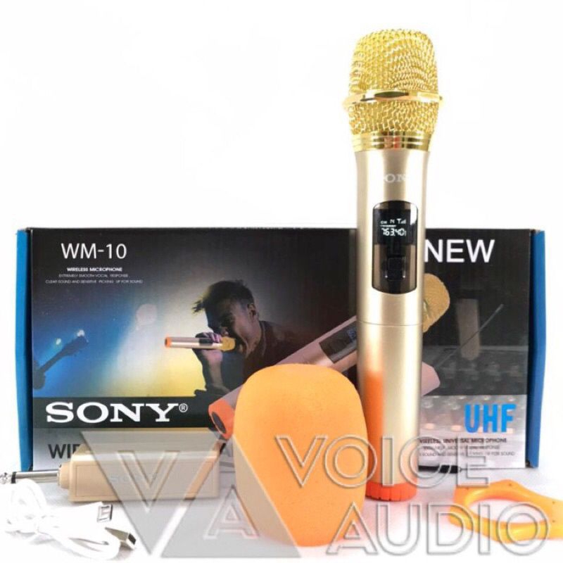 Mic wireless single SONY WM-10 microphone vokal wireless original