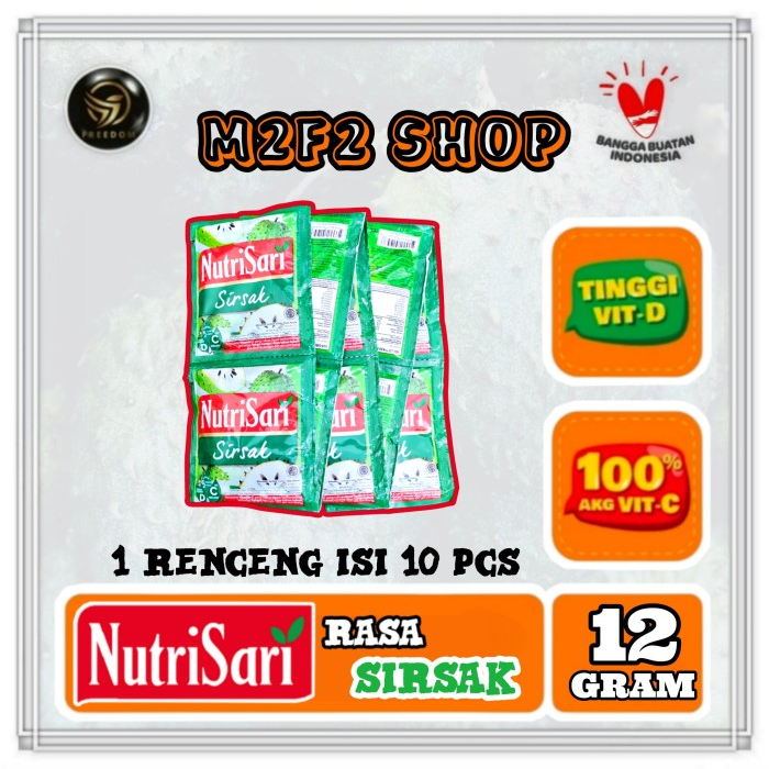 

NutriSari Minuman Serbuk Sirsak Sachet - 12 gr (Kemasan 1 Renceng)