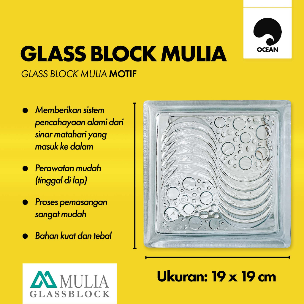 GLASS BLOCK MULIA SATUAN