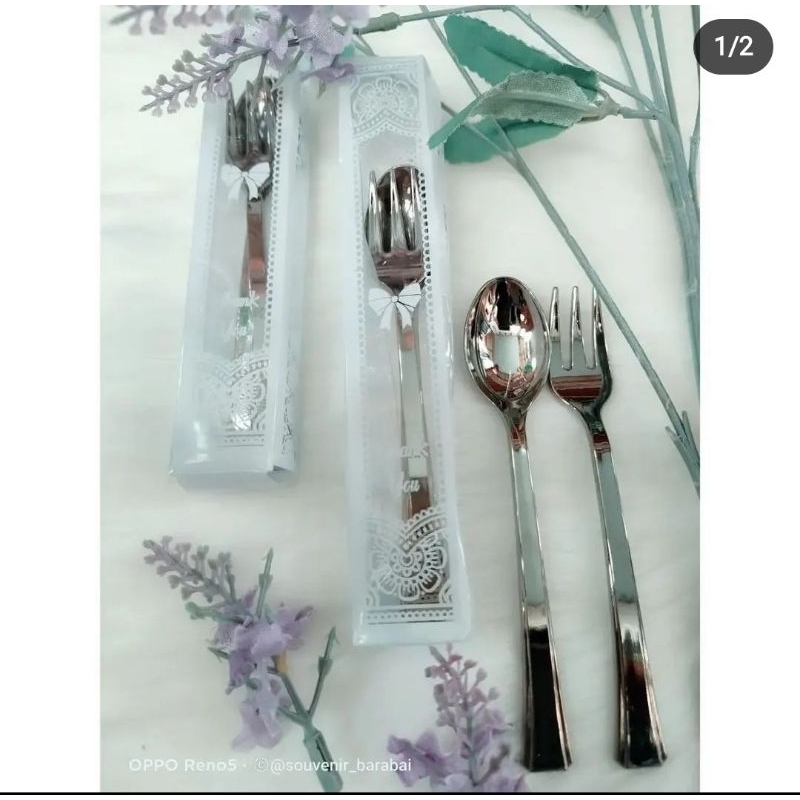 Souvenir sendok garpu (mika)