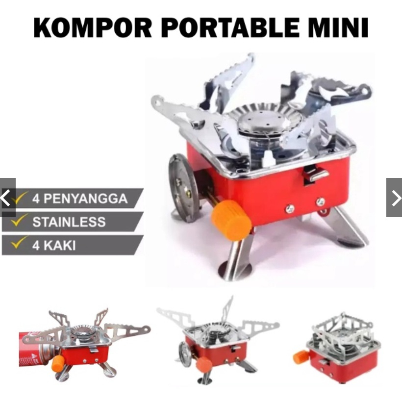 [COD] Kompor Camping Kotak Mini Portable Stove Kompor Portable Praktis