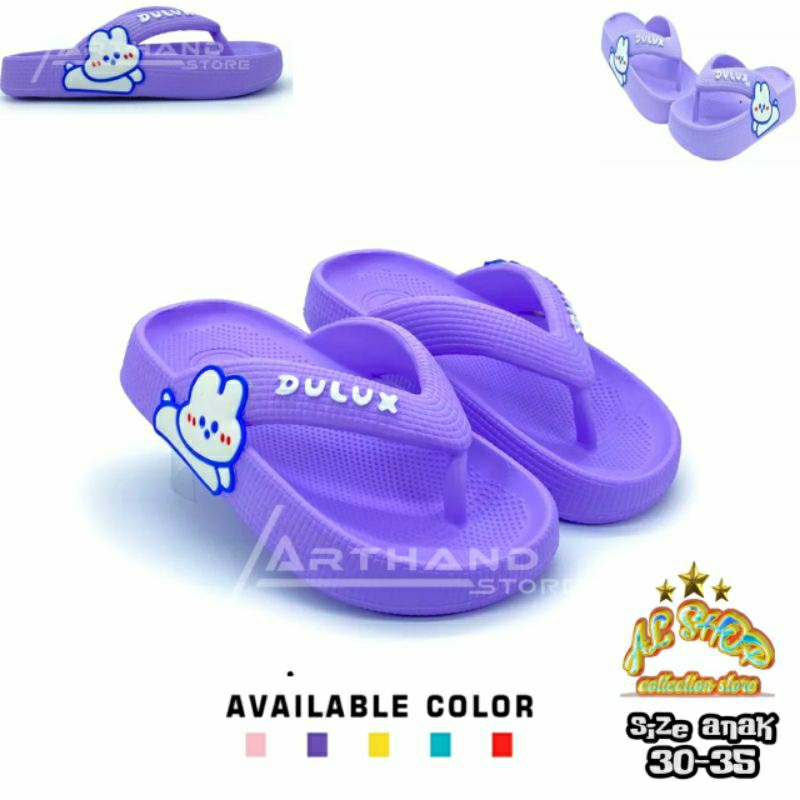Sandal anak perempuan karakter bunny size 30 - 35 510c dulux