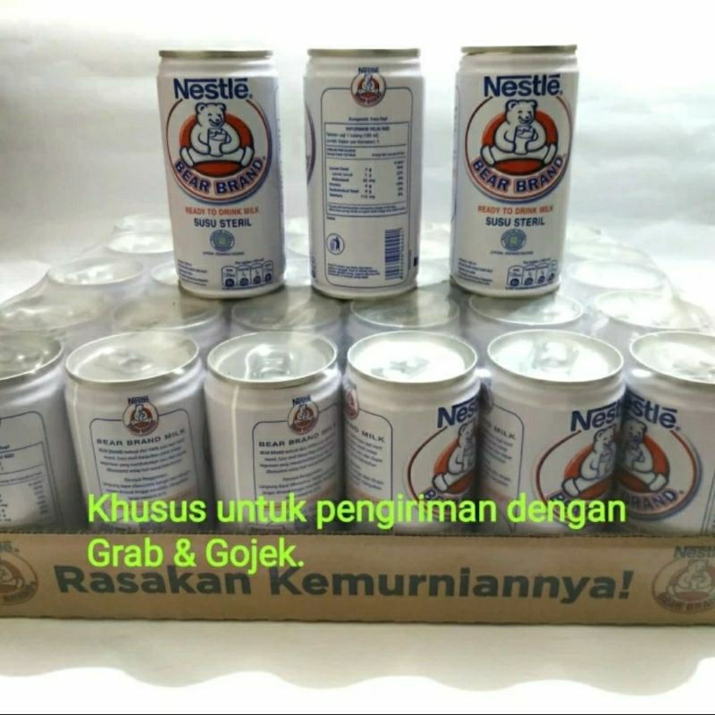 

susu bear brand nestle per carton isi 30 kaleng | cap beruang