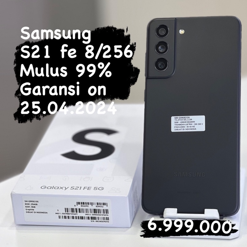 Seken samsung s21 fe ram 8/256 gb