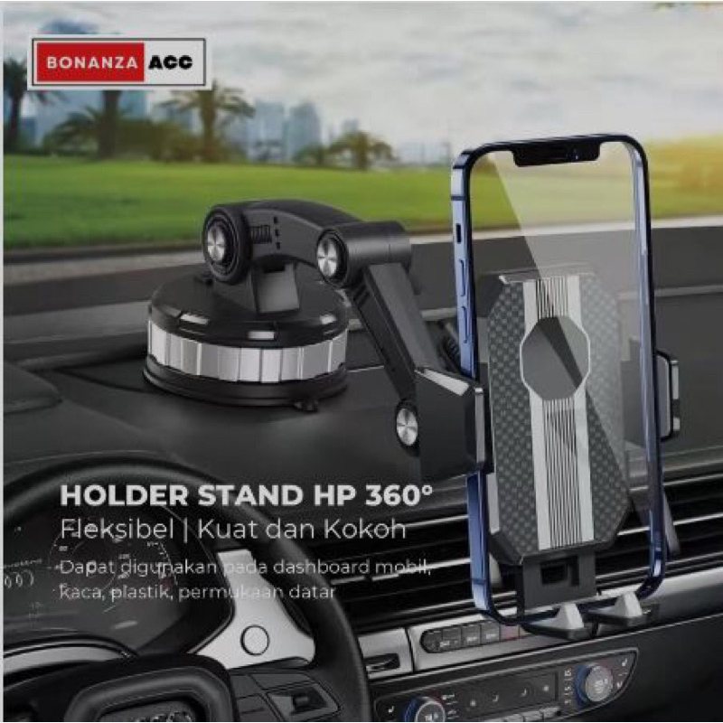 Phone Holder Kaca Mobil / Holder HP Dashboard Mobil / Penyangga Handphone Universal Fleksibel Bagus