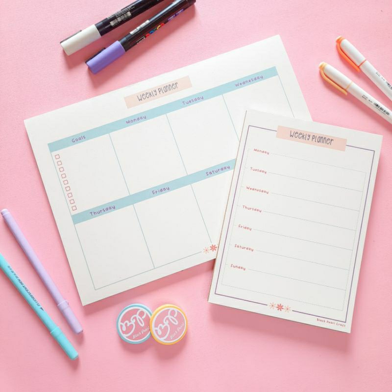 Weekly Planner Notepad A4/A5 Bookpaper 90 gsm