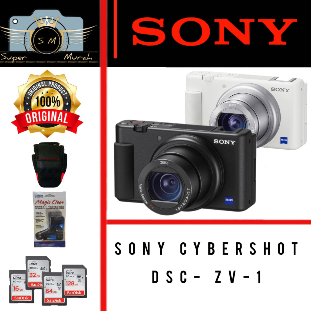 SONY ZV-1/KAMERA SONY ZV 1 KAMERA VLOG COMPACT KAMERA DIGITAL - KAMERA ONLY