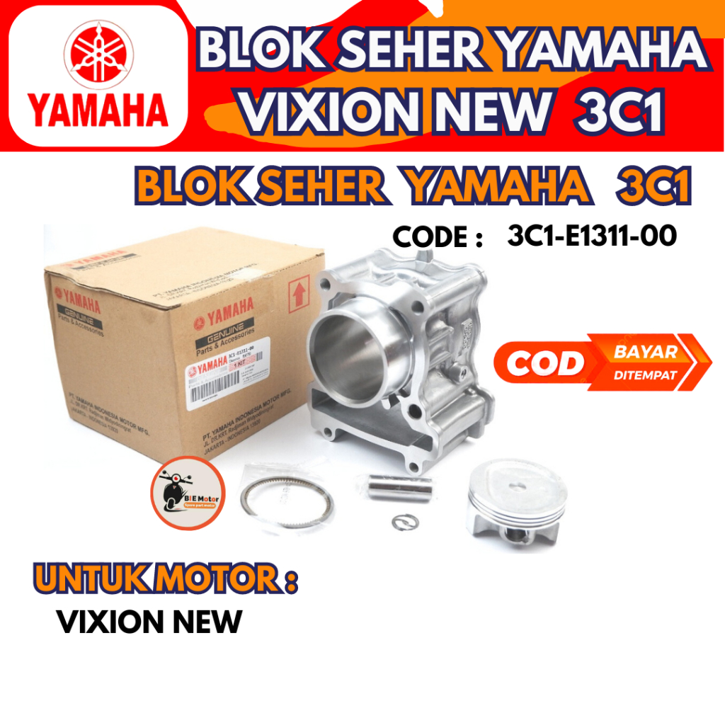 Blok seher ring seher Vixion old Vixion new 3C1 Block cylinder piston boring buring silinder origina