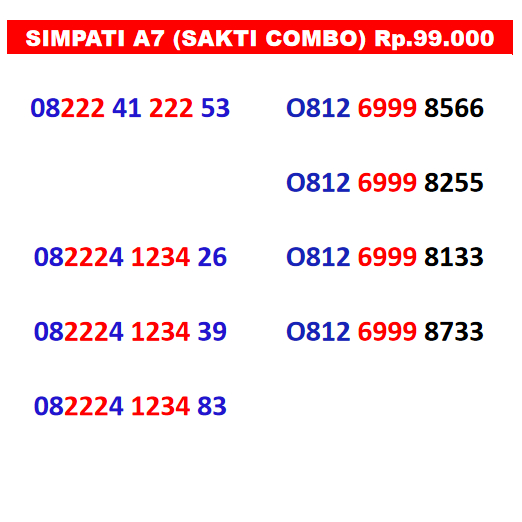 Nomor Cantik Telkomsel Simpati No Kartu perdana super murah 10 11 12 digit 4G 5G kartu Telkomsel kartu simpati no cantik