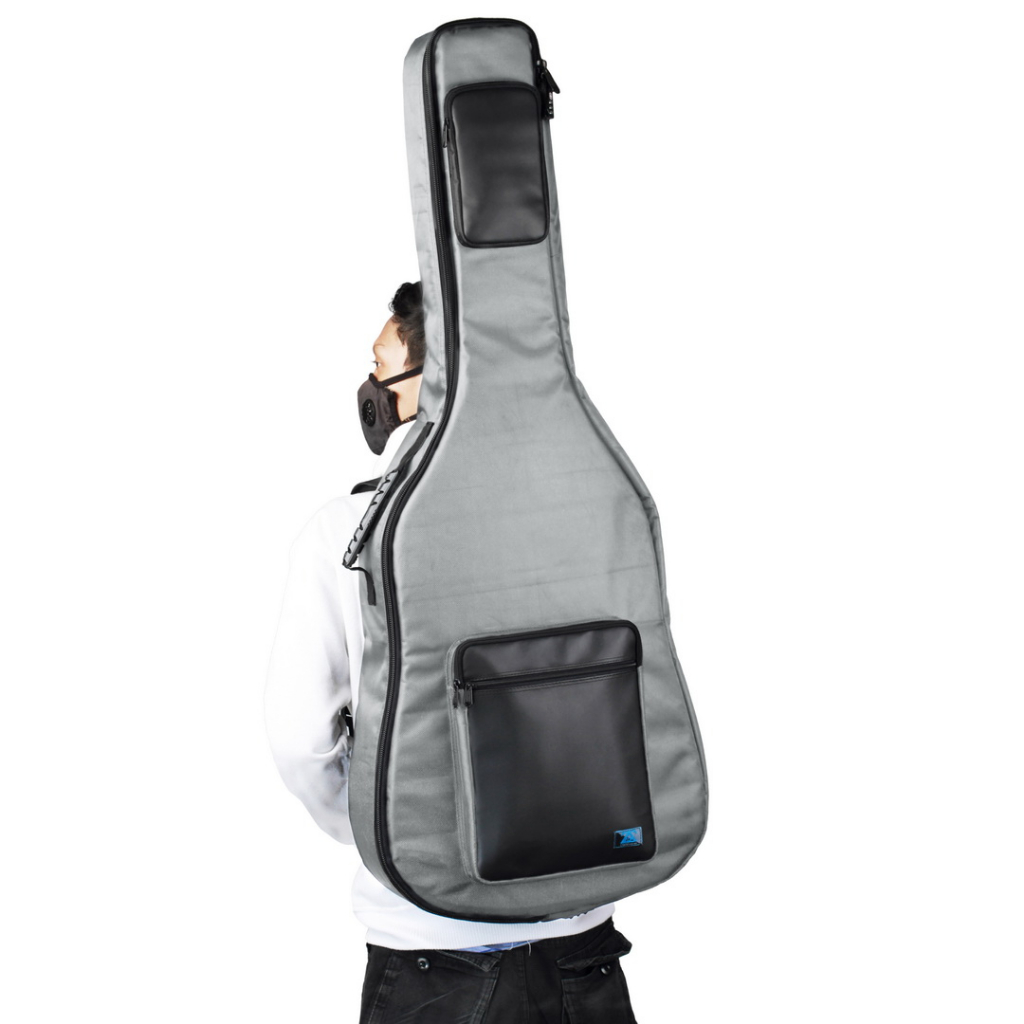Zorc - Valt | Tas Gitar Akustik | Softcase Yamaha APX 500ii, 600, 700 | Gigbag Acoustic Bass Grey