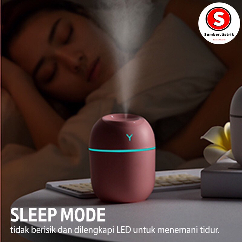 HUMIDIFIER AROMATHERAPY PEWANGI RUANGAN AIR DIFFUSER AROMA TERAPI PURIFIER OIL PELEMBAB RUANGAN Kualitas