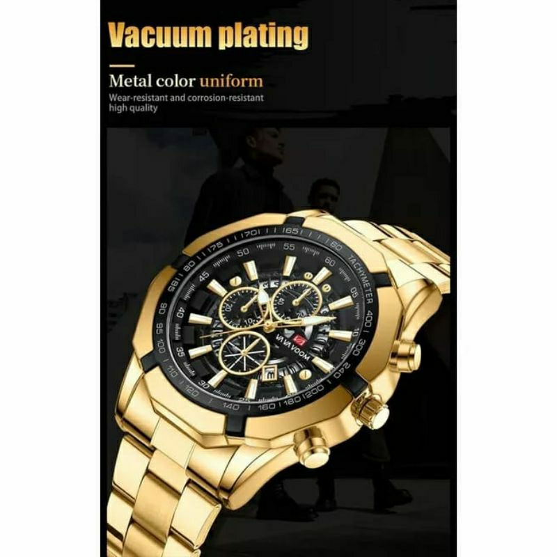 Limited Edition Kasual Jam Tangan Vavavoom Original Terlaris Pria Stainliss Steel