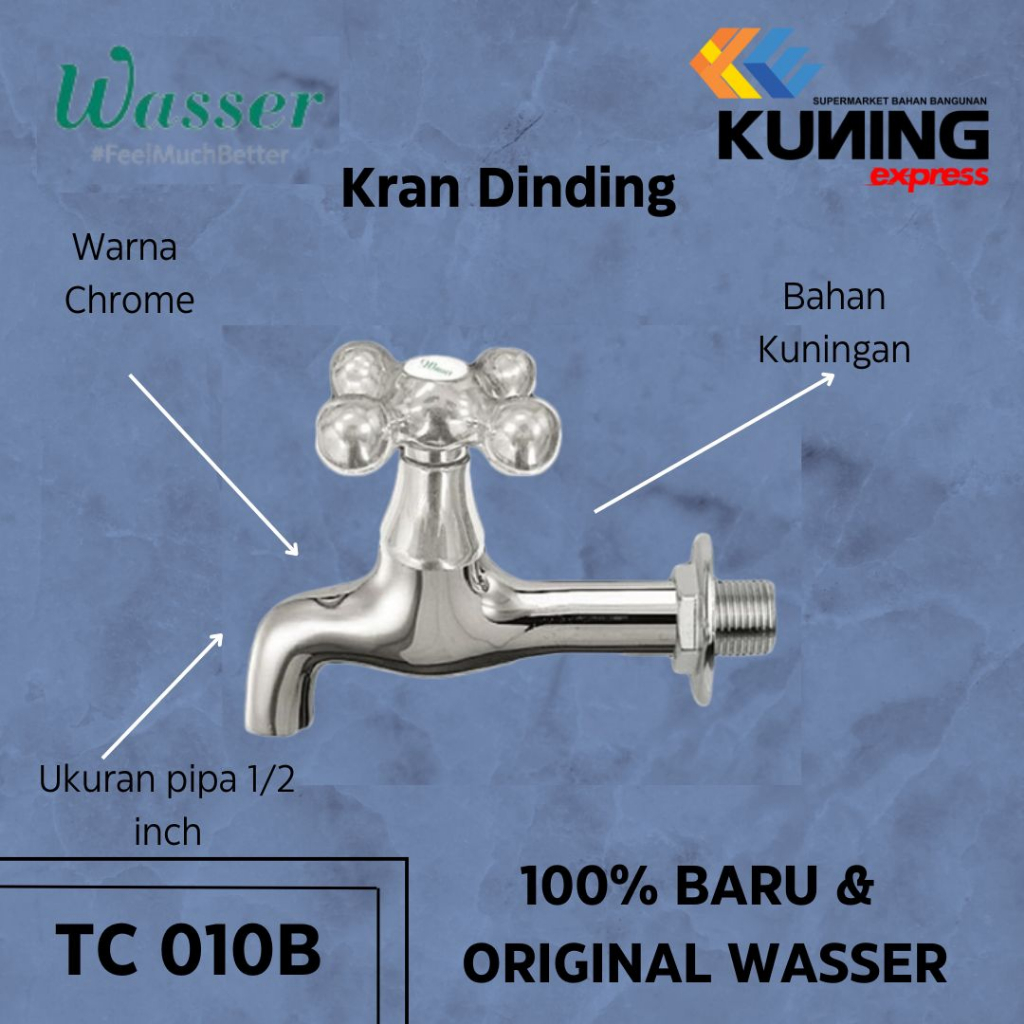 WASSER Kran Tembok TC-010B / / Kran Air Dingin