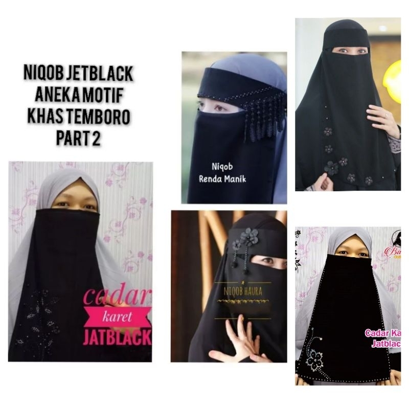 Niqob / Cadar Bandana Motif Bunga Khas Temboro Part 2