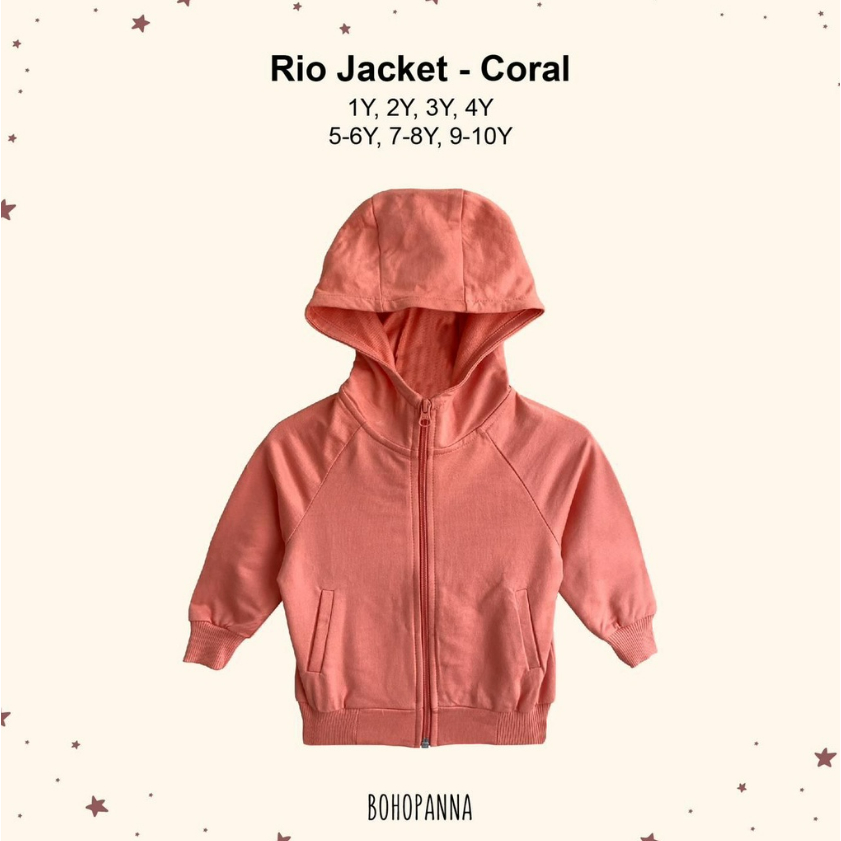 Bohopanna Rio Jacket 1 Tahun Jaket Hoodie / Outwear Anak Unisex CBKS