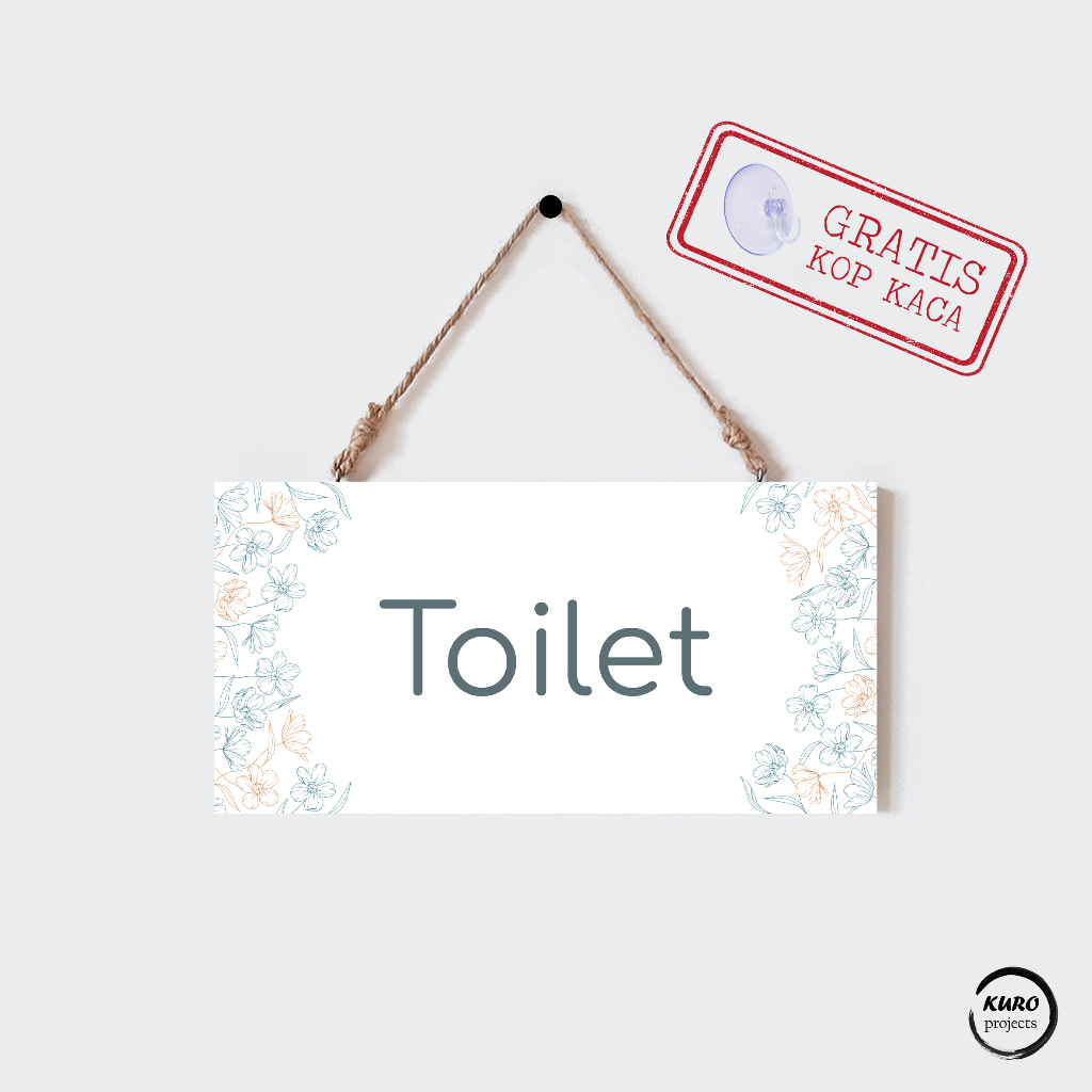 Kuro Projects - Home decor Hiasan Gantungan Pintu Kamar Rumah tulisan Assalamualaikum, Welcome, Open