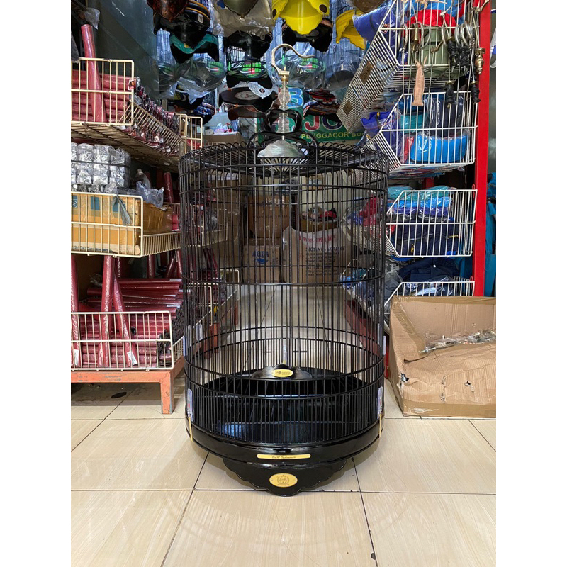 SANGKAR KANDANG MURAI BNR BLACK REBORN BAMBU NO 2