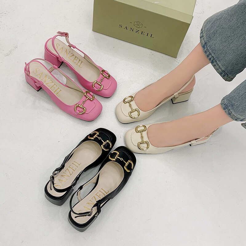 SG0002 syafniegalery sanzeil horbit heels import sepatu wanita hak tahu murah