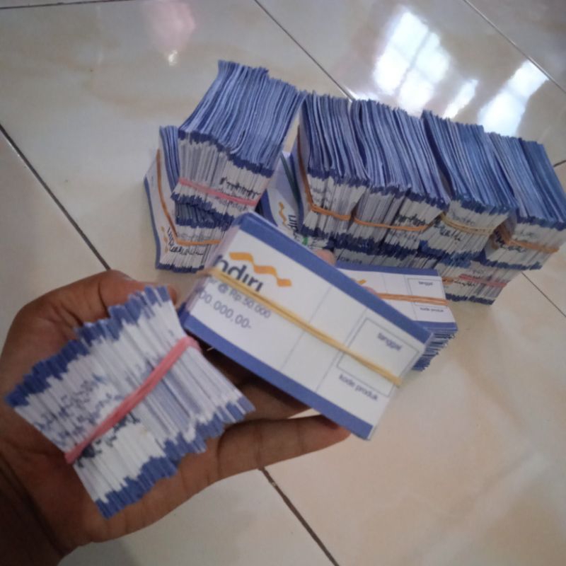 

Kertas Label Pengikat Uang 1 Amplop (1.500 Pcs)