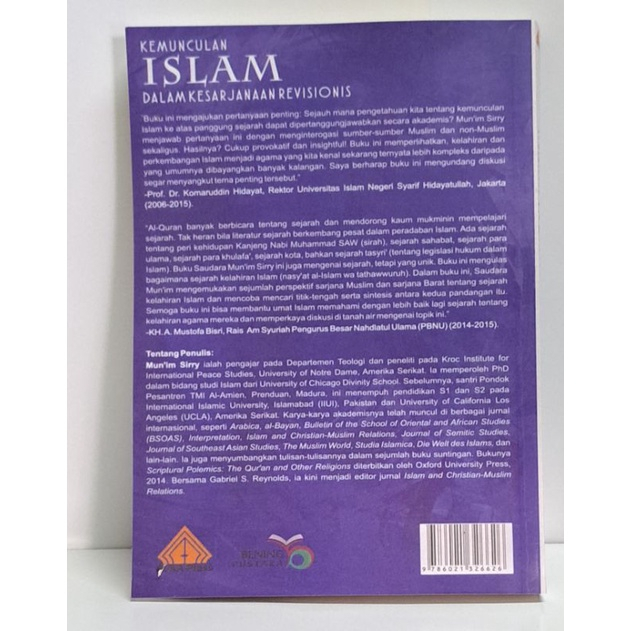 BUKU KEMUNCULAN ISLAM DALAM KESARJANAAN REVISIONIS - MUN'IM SIRRY